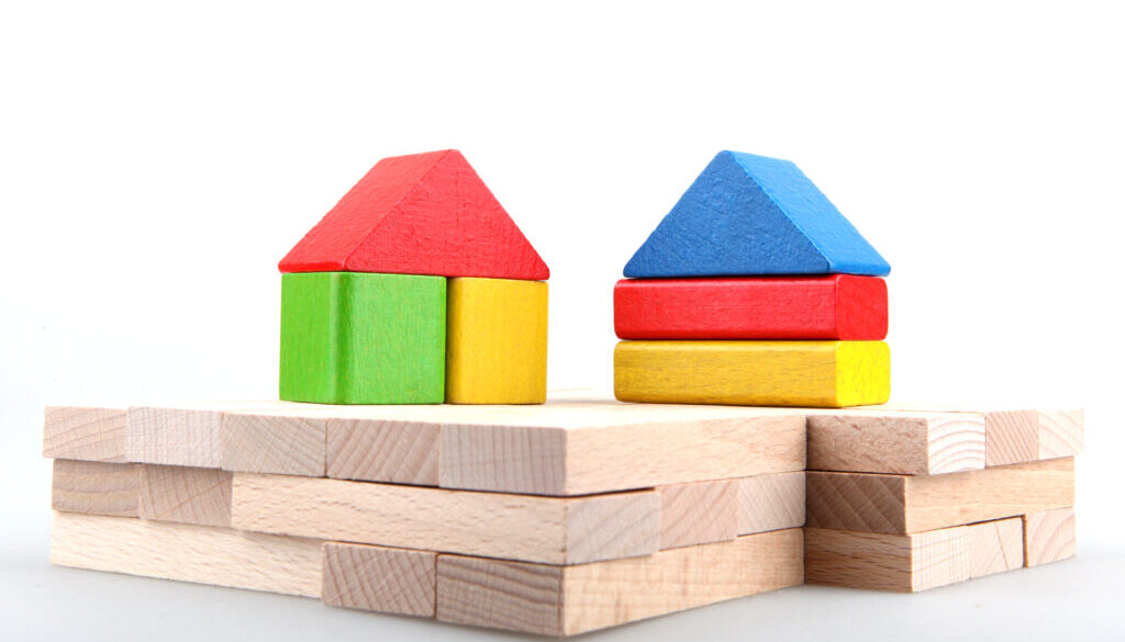 Wooden building blocks