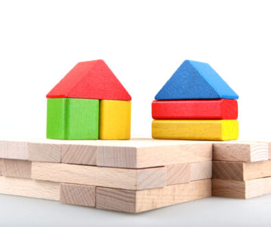 Wooden building blocks