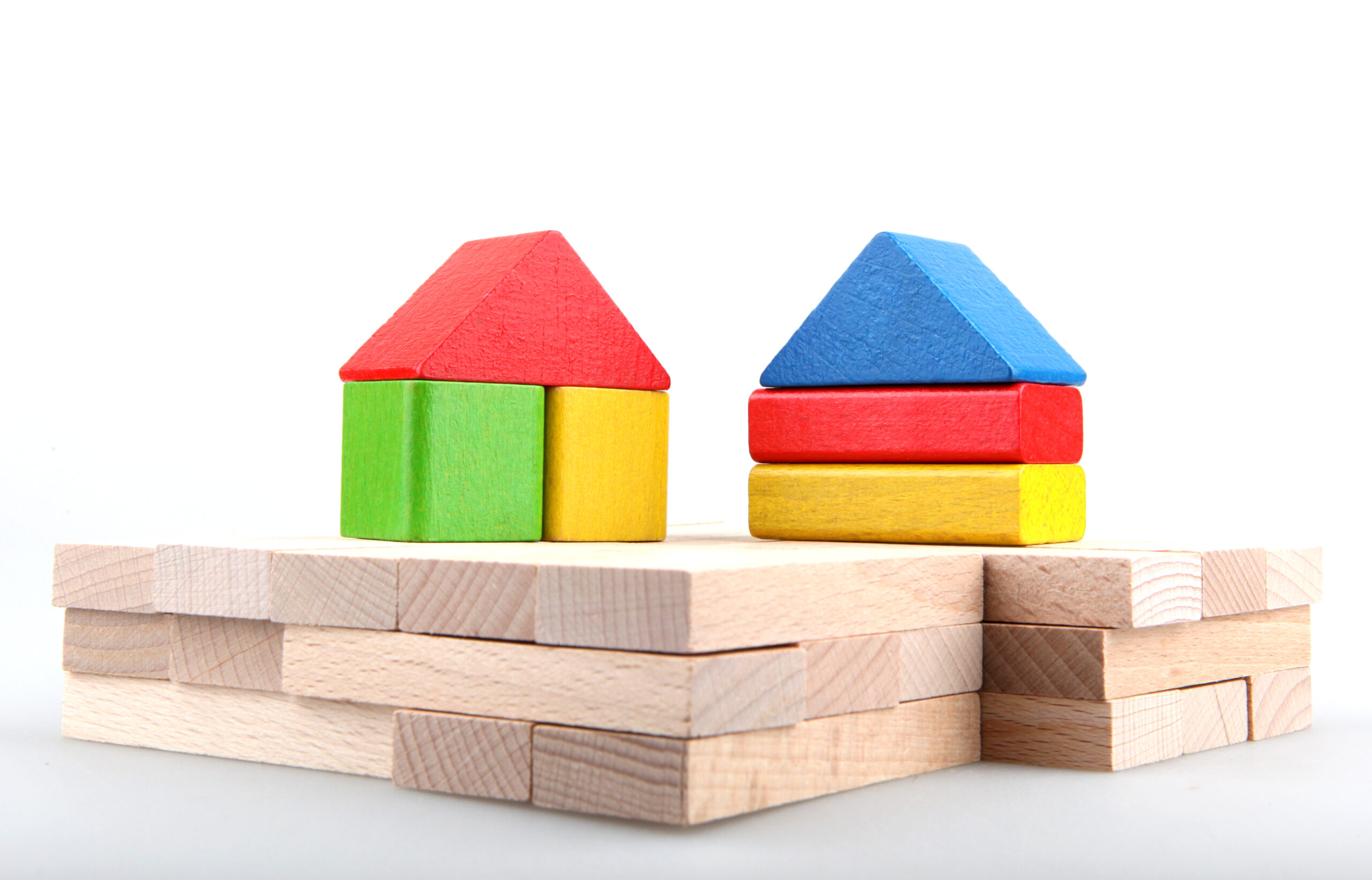 Wooden building blocks